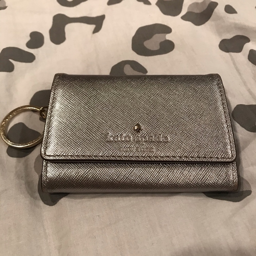Kate Spade Metallic Card Holder/Coin Purse/Wallet